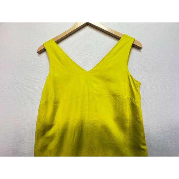 Ophelia Roe Womens Shift Tank Dress Size S Yellow Sleeveless Casual Summer Chic - Picture 5 of 11